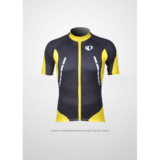 2011 Maillot Cyclisme Pearl Izumi Noir et Jaune Manches Courtes et Cuissard
